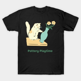 Cat 'Pottery Playtime T-Shirt